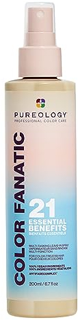 PUREOLOGY Color Fanatic, Multi-Tasking Spray, 21 Benefits, Primes, Perfects & Protects Colour-Treated Hair, Leave In Conditioner Vegan Formulas, Sulphate Free, 200 ml, Beach Beige, 226 grams
