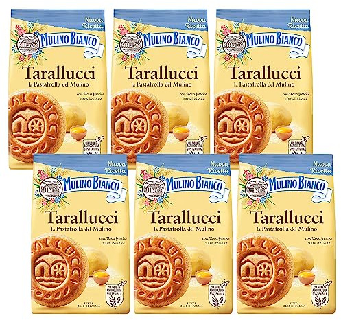 MULINO BIANCO Tarallucci galletas de pastaflora de Italia 350g (Tarallucci, x6)