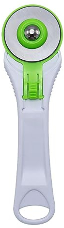 Imtrub Rollschneider 45mm, Edelstahl Rotary Cutter, Stoff-Rollschneider, Ergonomischer Stoffschneider, Flexible Klinge Stoff Leder Schneidwerkzeug, für Stoff, Leder, Basteln, Nähen, Quilte
