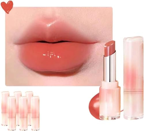 Juicy - Lápiz labial voluminoso, bálsamo labial voluminoso, tinte labial relleno de gelatina, acabado espejo, tinte labial hidratante de larga duración para mujeres (3#)
