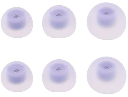 The Lord of the Tools 3 Paires de 6pcs Embouts d'oreille Remplacement Compatible avec Samsung Galaxy Buds 2 R177 Écouteurs Embouts de Rechange en Silicone S/M/L3 Tailles, Violet