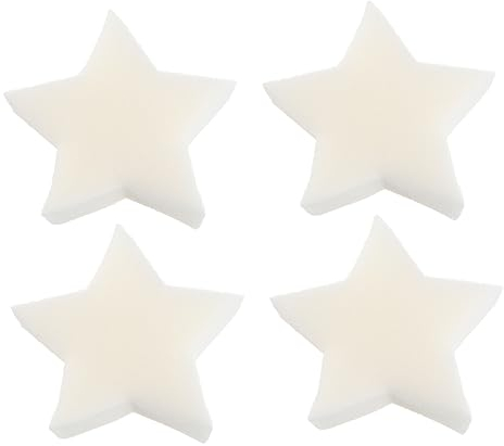 GLEAVI 3sets Stern Form Filter Schwämme Öl-absorbieren Badewanne Küche Weiß Industrie Verwenden 6 Stücke * 3