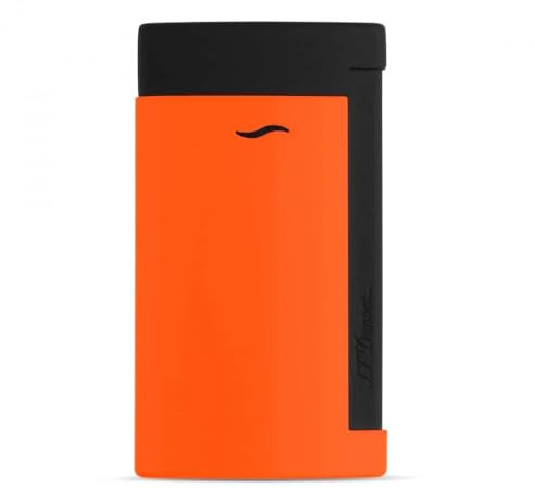 Accendino ST Dupont Slim 7 Arancione Fluorescente e Nero