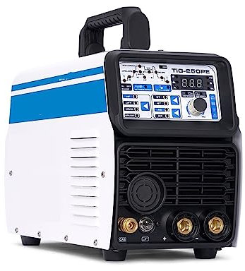 Saldatore TIG AC DC, Saldatrice TIG TIG-250PE MMA Saldatura a impulsi in alluminio Saldatore in alluminio Saldatura a punti, saldatrice - Kit per saldatura(Package 1)