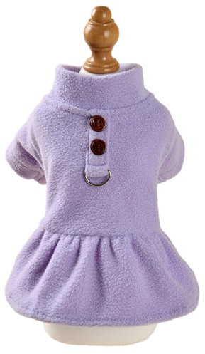 JOERBABU Hunderockkleid für große Hunde, pelziger Mantel, Hundebekleidung, Pullover, Welpen, Pyjama, Kleid, Weihnachts-Kapuzenpullover