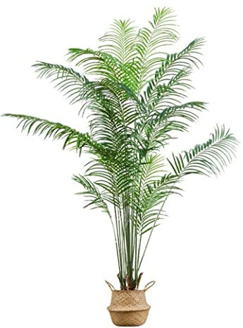 Künstlicher Baum, künstlicher Baum, große künstliche Palme mit Topf, künstliche Pflanze im Topf, Kunststoffblatt, tropisch, für Zuhause, Garten, Wohnzimmer, Dekoration, künstliche Bäume, künstliche