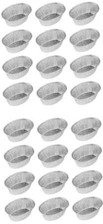 Ciieeo 250pcs Capacity Baking Tray Oven Grill Tray for Food Storage Tinfoil Bowl Tinfoil Barbecue Picnic Camping