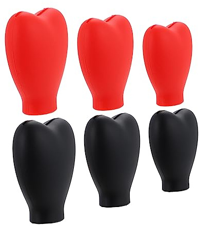 WRITWAA 6 Stück Make up Pinsel Schutzset Aus Lebensmittelechtem Silikon Staubdichte Make up Pinsel Abdeckungen Klein Und Tragbar Mit Trocknungsfunktion Für Kosmetikpinsel Makeup Zubehör