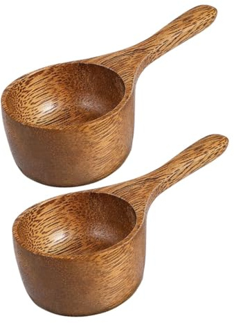 LABRIMP 2 piezas Cucharas Medidoras de Madera Resistente Diseño Japonés para Café Té y Medición Precisa para Cocina y Repostería