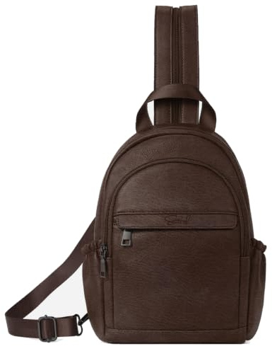 ECOTISH Mini Rucksack Damen Klein –Cityrucksack Handtasche Anti Diebstahl Wasserdicht Elegant Crossbody Bag Backpack Women Casual Daypack für Reise Freizeit Einkauf Arbeit