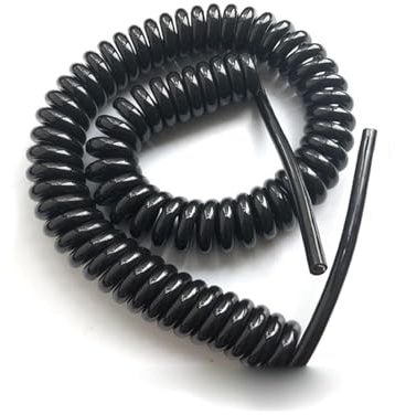 ZHURDFT Prolunga elettrica Retrattile, Cavo spiralato 12 Core telescopico a Spirale 24AWG a Molla schermato a Estensibile a Retrattile(24awg,Stretch 2 Meters)