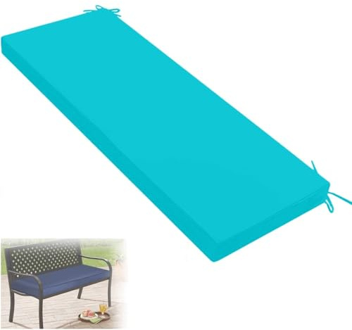 Cuscini Imbottiti per Panche da Esterno/Interno - 120x40 100x40 80x40 100x50 - Antiscivolo, Impermeabile Cuscino per Panchina per Giardino,Sagre,Birrerie e Cucina(Color8,140x45x5cm/55x18x2in)