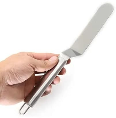 SPYMINNPOO Spatola per Glassa per Panna Portatile in Acciaio Inossidabile per Decorazione di Torte, Spatola da Forno Antiruggine per Domestica, Offset da 11 per Pasticcere