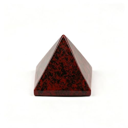 Naturlig kristallpyramid – 5 cm läkande ädelstensstaty | Handskuren polerad obelisk för skrivbord, hemmakontor, vardagsrumsinredning | Reiki- och Feng Shui-energisten