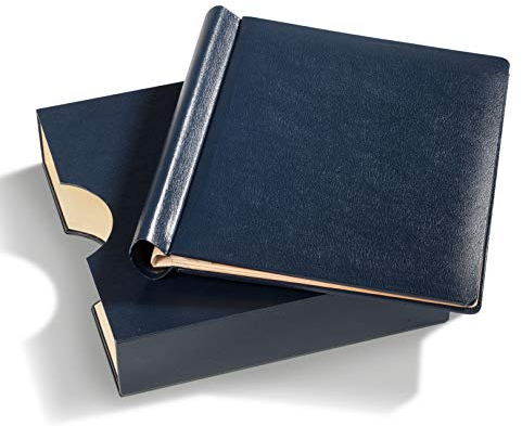 Leuchtturm ATLASSETBL Klemmbinder blau mit Kassette