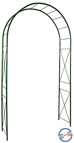 Louis Moulin Arche Tube Rond 20 Losange 130x40x250 cm - Vert Sapin - Made in France