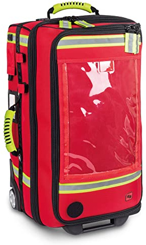 EB EMERAIR'S Trolley - Große Notfalltasche mit entlastendem Trolleysystem (rot)
