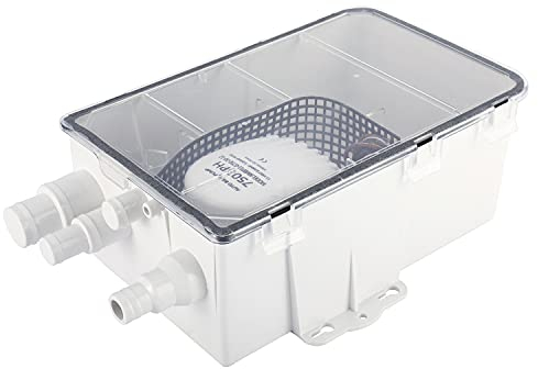 FreeTec Bomba de Sumidero de Ducha para Barco, Sistema de Bomba de Ducha Marina (12 V, 750 GPH)