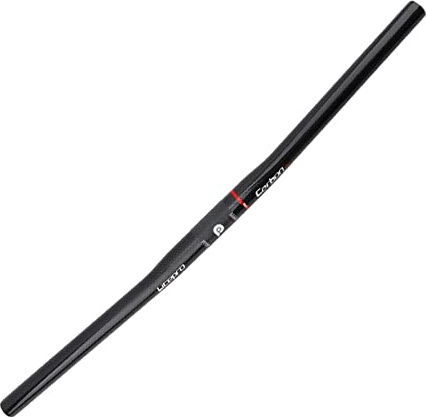 Harilla Carbon Bike Handlebar Flat Bar W/25.4mm Clamp Diameter 540x25.4mm Handle Bar 22.2mm Straight, Black for s Outdoors Road, Matte black