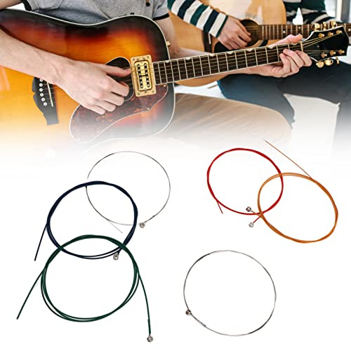 Gitarrensaiten, 6 Stück Kupferlegierung, Rostfreier Ersatz Für Akustikgitarrensaiten Für Anfänger Und Profis