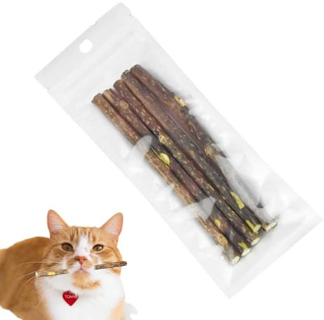 Buerfu Katzenminze-Sticks für Katzen,Katzen-Kaustick - Katzenzahnreinigungs-Kauspielzeug | Katzenminze-Spielzeug für die Zahnpflege, Katzen-Kauspielzeug, Katzen-Beißspielzeug,