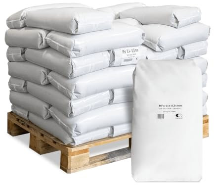 Filtersand Quarzsand Sand Pool Filter Sandfilter Poolsand Für Sandfilteranlage Poolfilteranlage 0,4-0,8mm 25kg x 40 Sack 1.000kg / 1 Palette Wolff & Müller