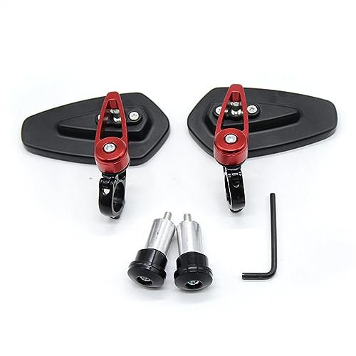 Lenkerendenspiegel Für K&AWASAKI Für Ninja 250R Für ZX9R Für Z1000SX Für ER6N Für ER6F Für VN 1500 Für Z900 Für ZX10R Motorrad Bar End Spiegel(B)