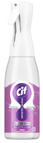 Cif Infinite Clean Lavender & Eucalyptus All in One Cleaner Spray with probiotics technology for a long-lasting clean* 590 ml