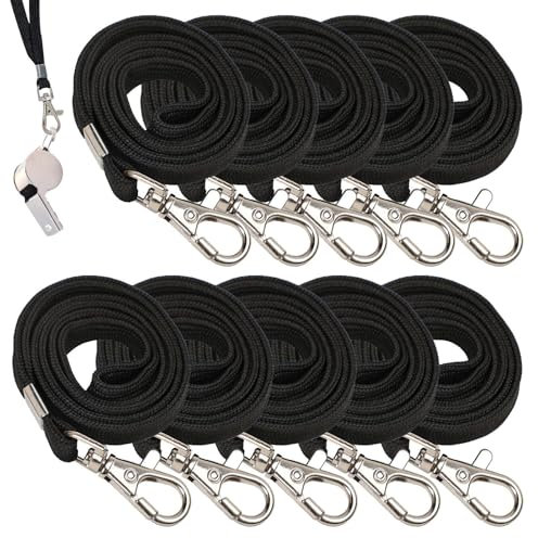 Autoschlüssel Lanyard, Lanyards für Kreuzfahrtschiffkarten - 10x Key Card Lanyard - Camping Survival Whistle Gurt Outdoor für Beamte Mobiltelefon