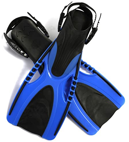 YKMYXZ, Professionelle Tauchflossen for Erwachsene, verstellbare Schwimmschuhe aus Silikon, Tauch-Schnorchelfuß, Monoflosse, Tauchflossen(White Style)