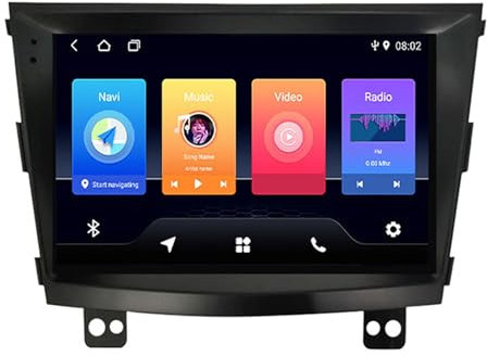 Sistema di navigazione per auto Android 14 con ricevitore audio integrato per Kia Sorento 2013-2014,doppio DIN,9 pollici,con navigatore satellitare,Bluetooth,vivavoce,RDS,SWC,telecamera di retromarci