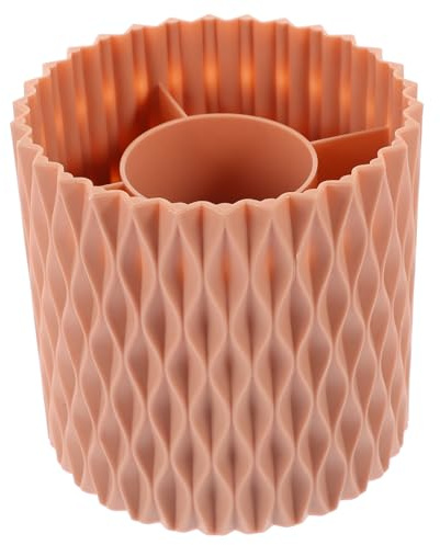 AUTSUPPL Organisateur De Pinceaux De Maquillage Rotatif Grosse Capacité Rose Polyvalent Pour Bureau Et Maison Porte-stylo Porte-pinceaux Cosmétiques Seau De Rangement