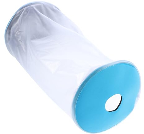 Funda Protectora para Yeso de Brazo para Ducharse, Pvc Azul | Protector de Escayola, Uso en Ducha y Baño, Evita Entrada de Agua, Fácil de Colocar