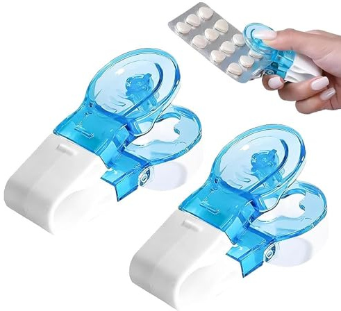 Pill Popper for Blister Packs,Portable Pill Taker Household Gadgets, Travel Pill Extractor Opener Popper Assistance Tool (2)