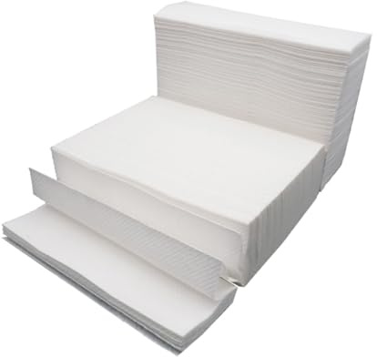 SOPOTUTU 400 Toallas de Papel Higiénico Gruesas de Pulpa de Madera, Color Claro y Amigables la Piel para Uso Comercial en Tiendas y Restaurantes