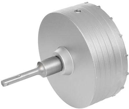 Couronne de forage de 150 mm et foret de centrage en métal, adaptateur SDS Plus, scie cloche murale avec clé à molette, filetage M22 pour maçonnerie, brique, béton, ciment