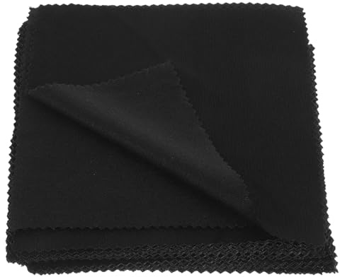 Paños 100 Piezas de Limpieza Negros de Microfibra para Gafas