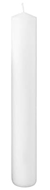 Cereria Di Giorgio - Vela para altar - Diámetro 4 cm Altura 40 cm - Color Blanco Cloud - Larga duración