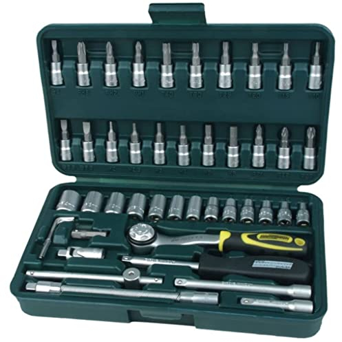 Brüder Mannesmann Steckschlüsselsatz, 1/4 Zoll, 46-teilig, Super Lock System | M 2040-SL