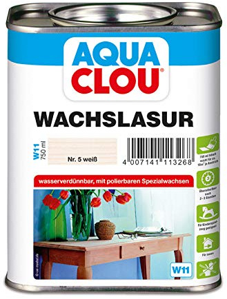 Wachslasur W11 weiß 0,750 L
