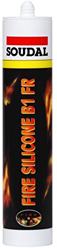 Soudal - Mastic silicone resistant au feu firesilicon b1-fr vitrage - Coloris.Gris -
