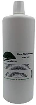 erlesene-naturprodukte Niem-Tiershampoo Vorratsflasche 1 Liter reinigt und pflegt das Fell/für Hunde Katzen Pferde etc./ Niemshampoo