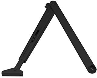 Tesa DCL192-9005 Gelenkarm für Türschließer, Schwarz, mit Haltefunktion