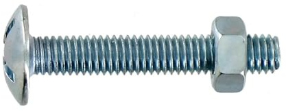 Boulons poêliers - acier zingué - 6 x 50 mm - lot de 40