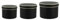 Round Matt Florist Flower Hat boxes Set of 3 Brown (4604)