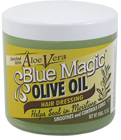 Blue Magic Olive Oil Hair Dressing with Aloe Vera 12 Ounce
