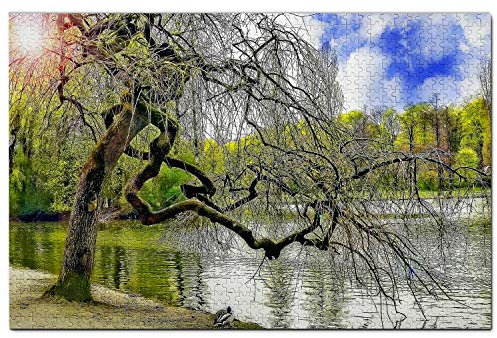 Deutschland Englischer Garten München Puzzle 1000 Teile Holzpuzzle Erwachsene Spielgrafik Reise Souvenir Holz