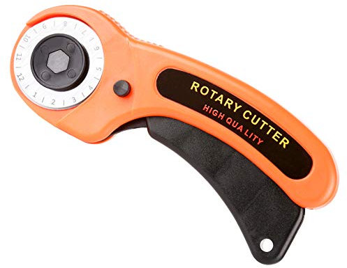 Taglierina rotante, Taglierina rotativa professionale 45 mm, Rullo per trapuntare carta da cucito per carta Taglio di tessuti Forbici su misura Strumento Abito per fare vestiti Strumento fai da te