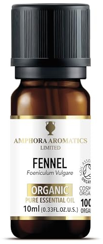 Amphora Aromatics Cosmos Organic Pure Fennel Sweet Essential Oil 10ml