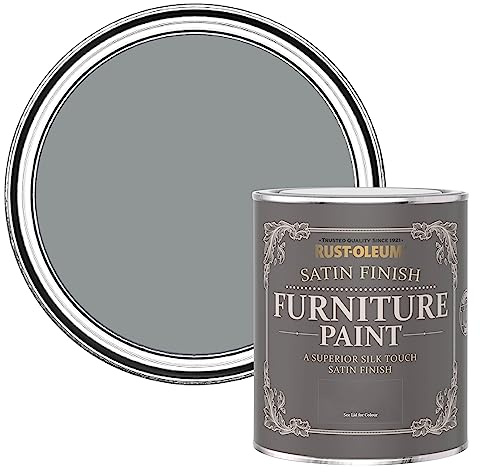 Rust-Oleum Mid Grey Furniture & Skirting Board Paint in Satin Finish - Mid-Anthracite 750ml
